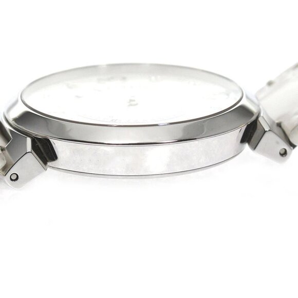LOUIS VUITTON Tambour Slim MM Q13MJ 8P diamond Quartz Ladies Watch_755793 - Picture 5 of 7